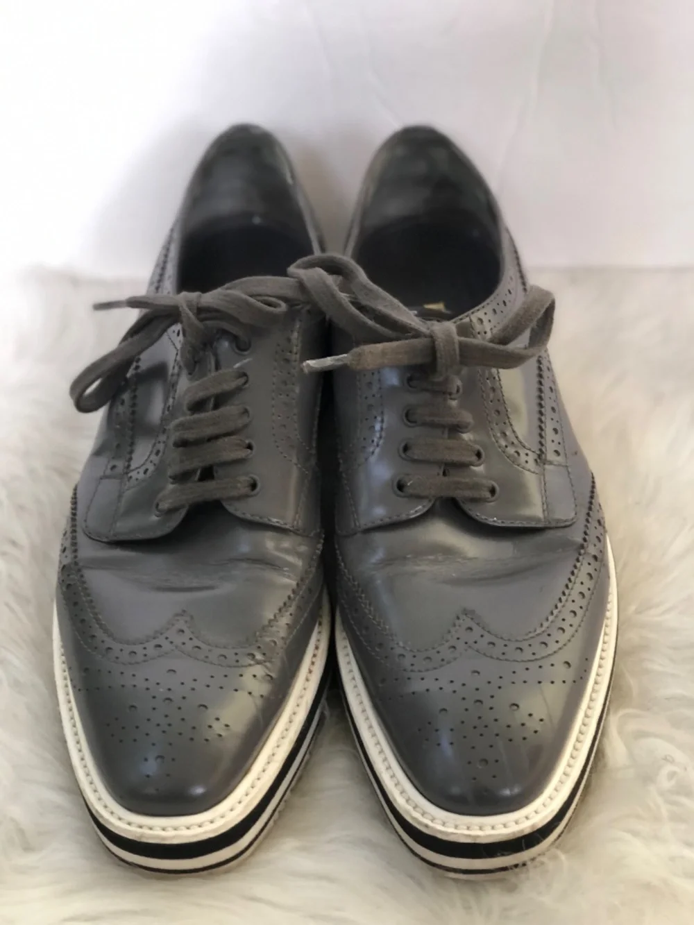 Prada wingtip platform
